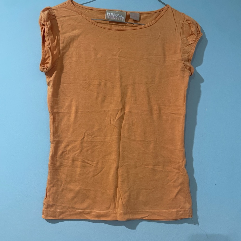 Persona Women's Orange Short Sleeve Top
